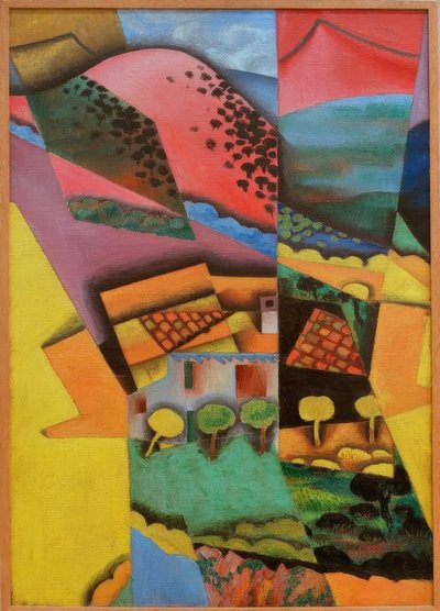 塞雷特景观 作者 Juan Gris